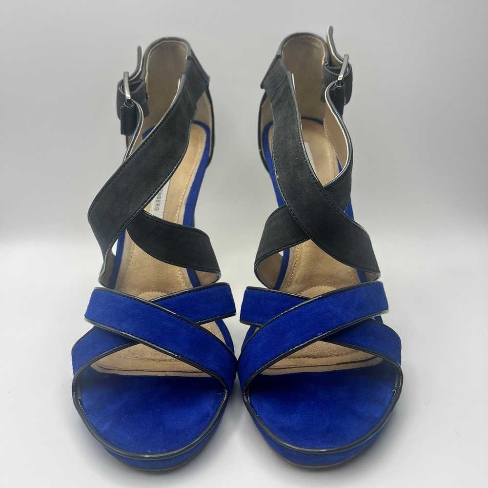 Diane Von Furstenberg Suede Strappy Open Toe Heel… - image 3