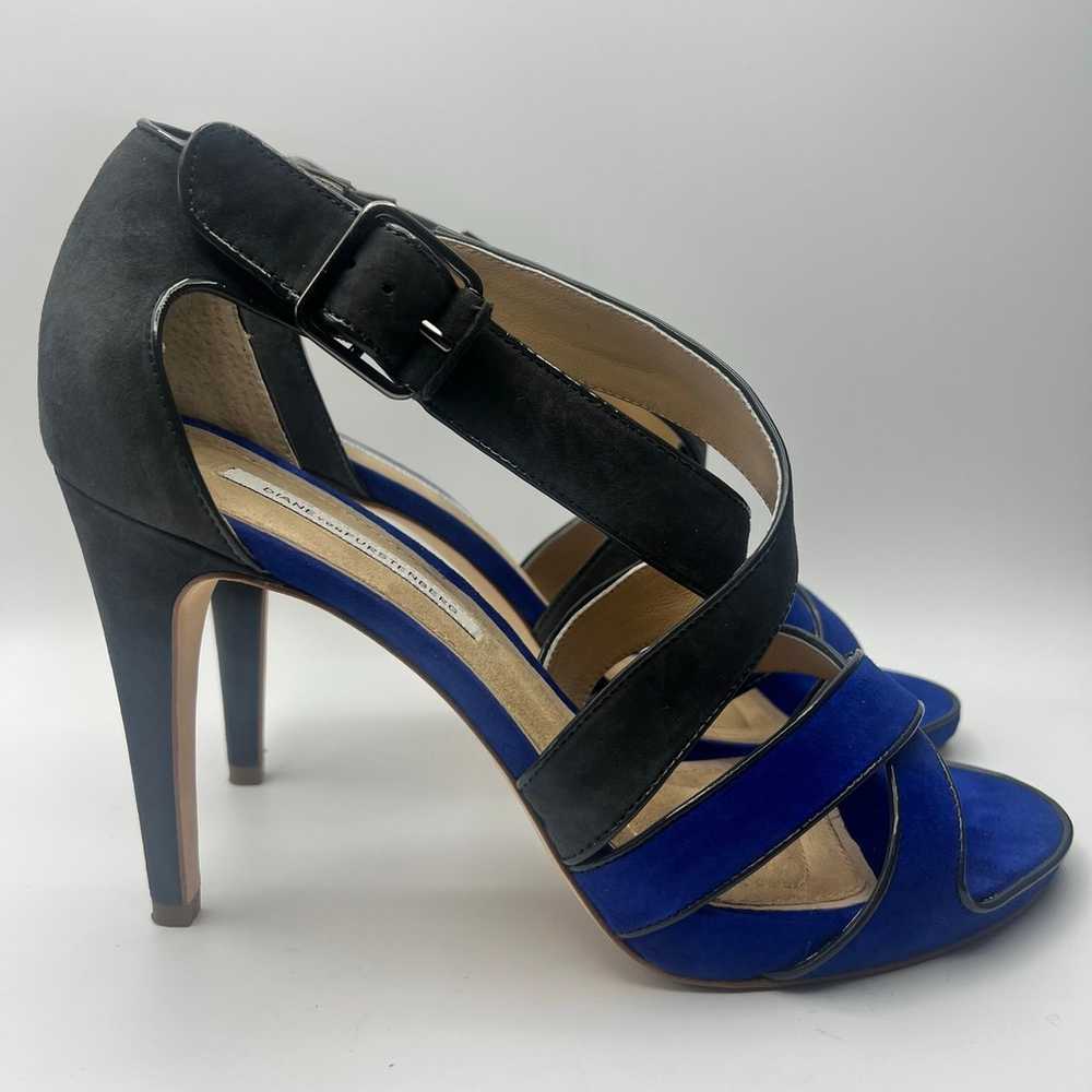 Diane Von Furstenberg Suede Strappy Open Toe Heel… - image 7