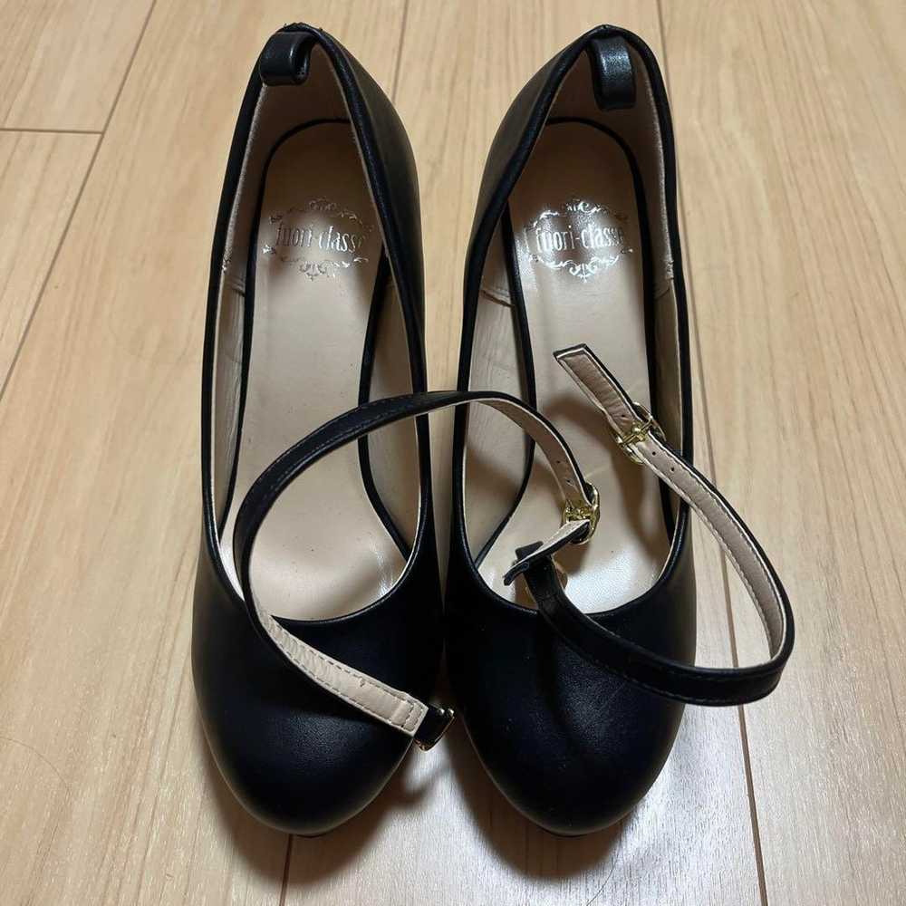 3-way plain pumps with thick soles, 10 cm high, b… - image 1