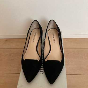 odette e odile Suede Black Pointed Toe