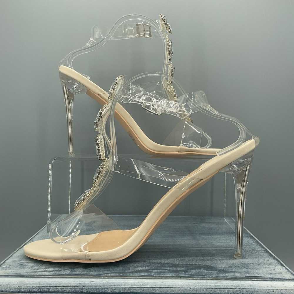 NEW Mackin J Women’s Rhinestone Clear Strap Stile… - image 2