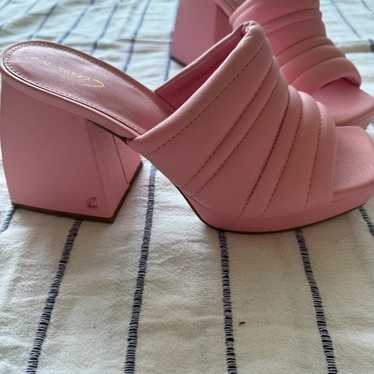 Circus by Sam Elderman Pink chunky heelheels