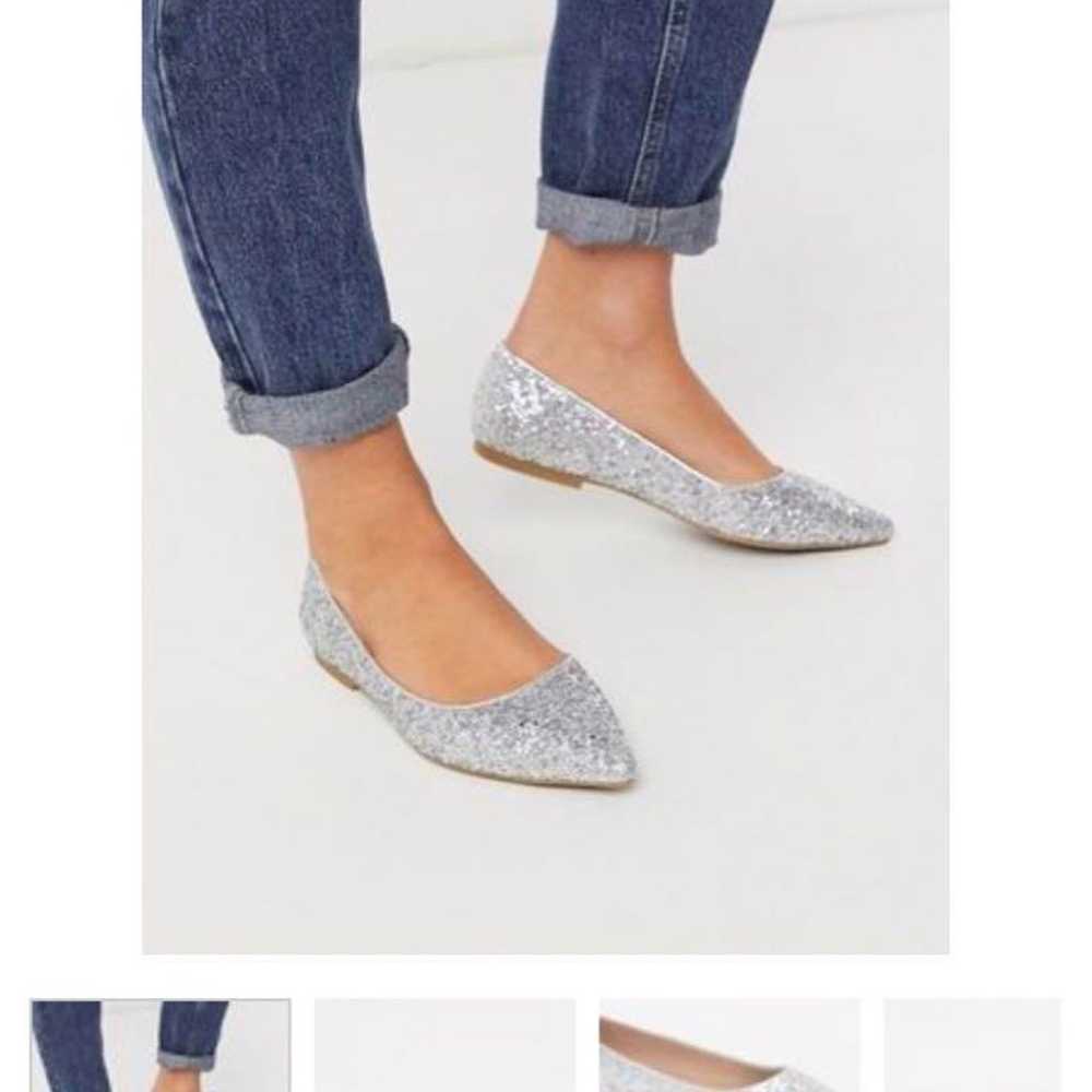 Silver glitter pumps L - image 1