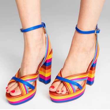 exe milticolor block high heels 39 NWOB - image 1