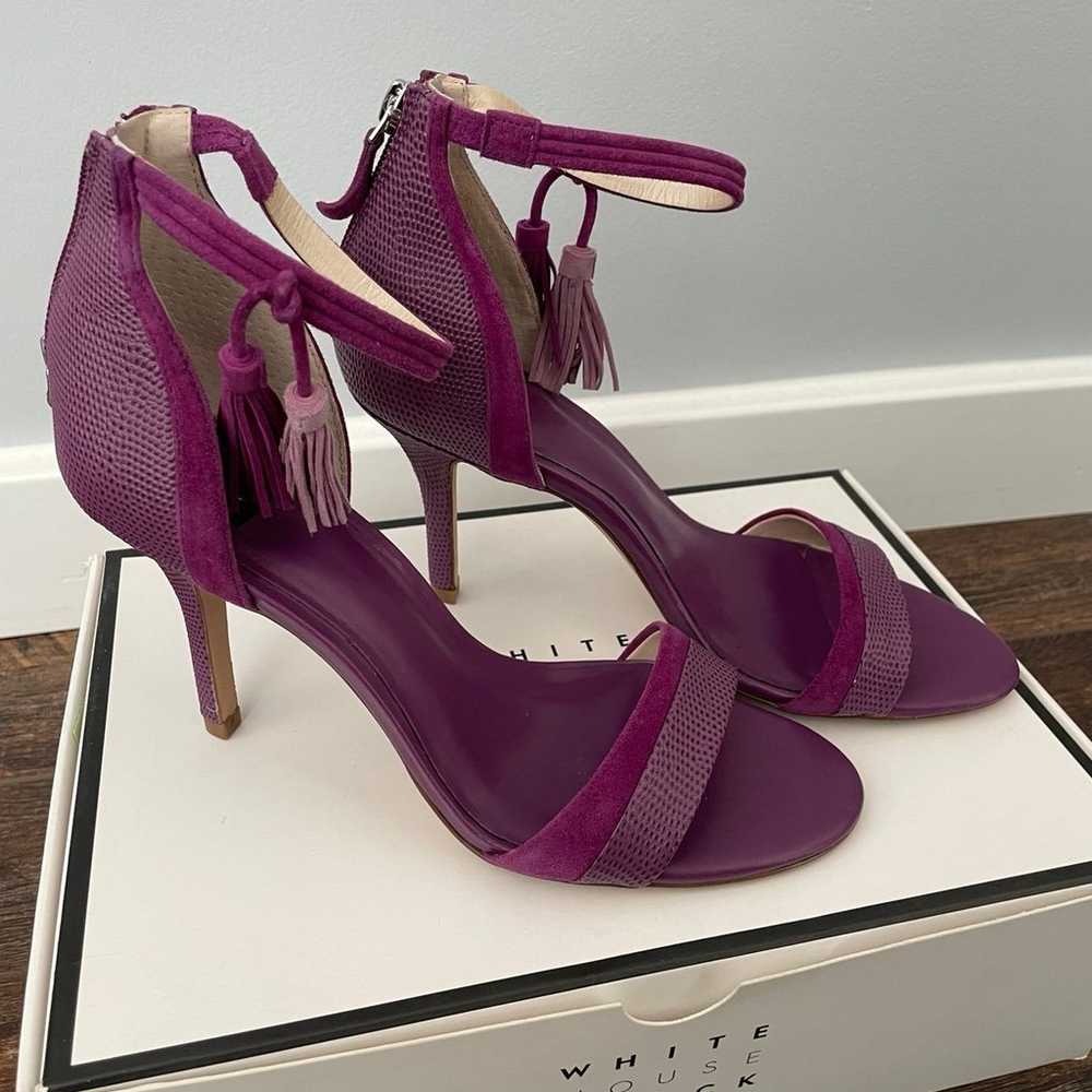 White House, Black Market Purple Heels, size 7 1/2 - image 2