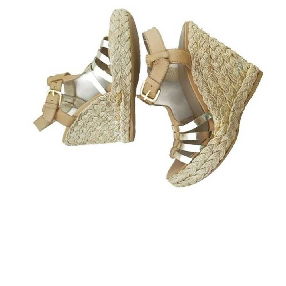 Stuart Weitzman Espadrilles Wedge Heels 5.5M Tan … - image 7