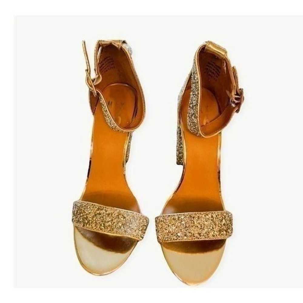 Mix No. 6 Chunky Rhinestone Patent Ankle Strap Hi… - image 3