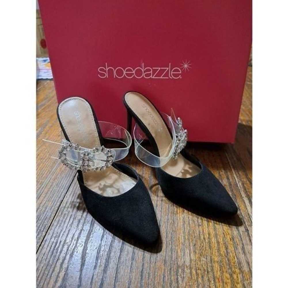 New 6.5 Shoedazzle Joselin Black Rhinestone Stile… - image 1