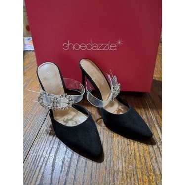 New 6.5 Shoedazzle Joselin Black Rhinestone Stile… - image 1