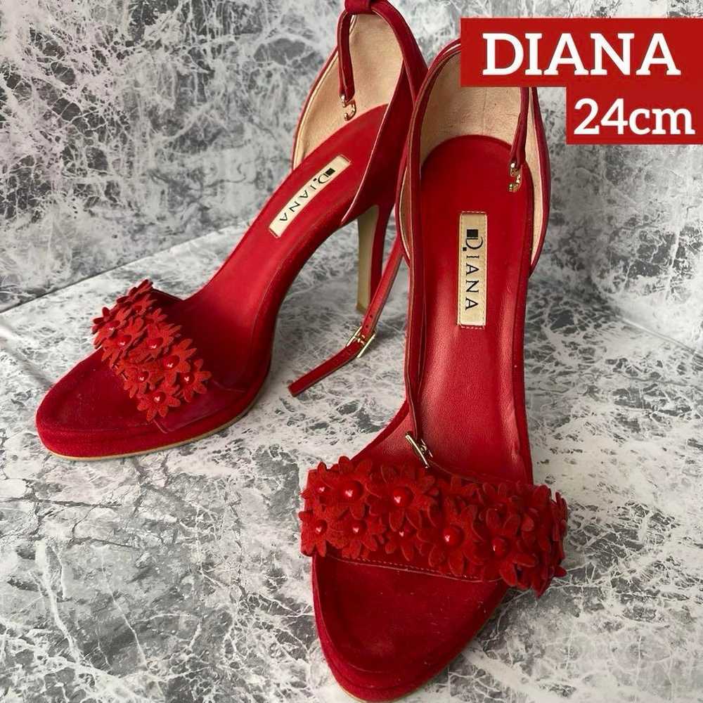 DIANA Flower Motif High Heel Sandals 24cm - image 1