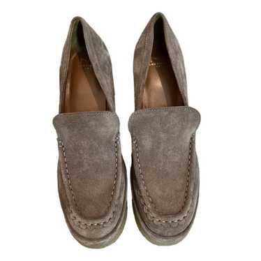 MARC FISHER Lina Platform Loafer Suede, Size 10M