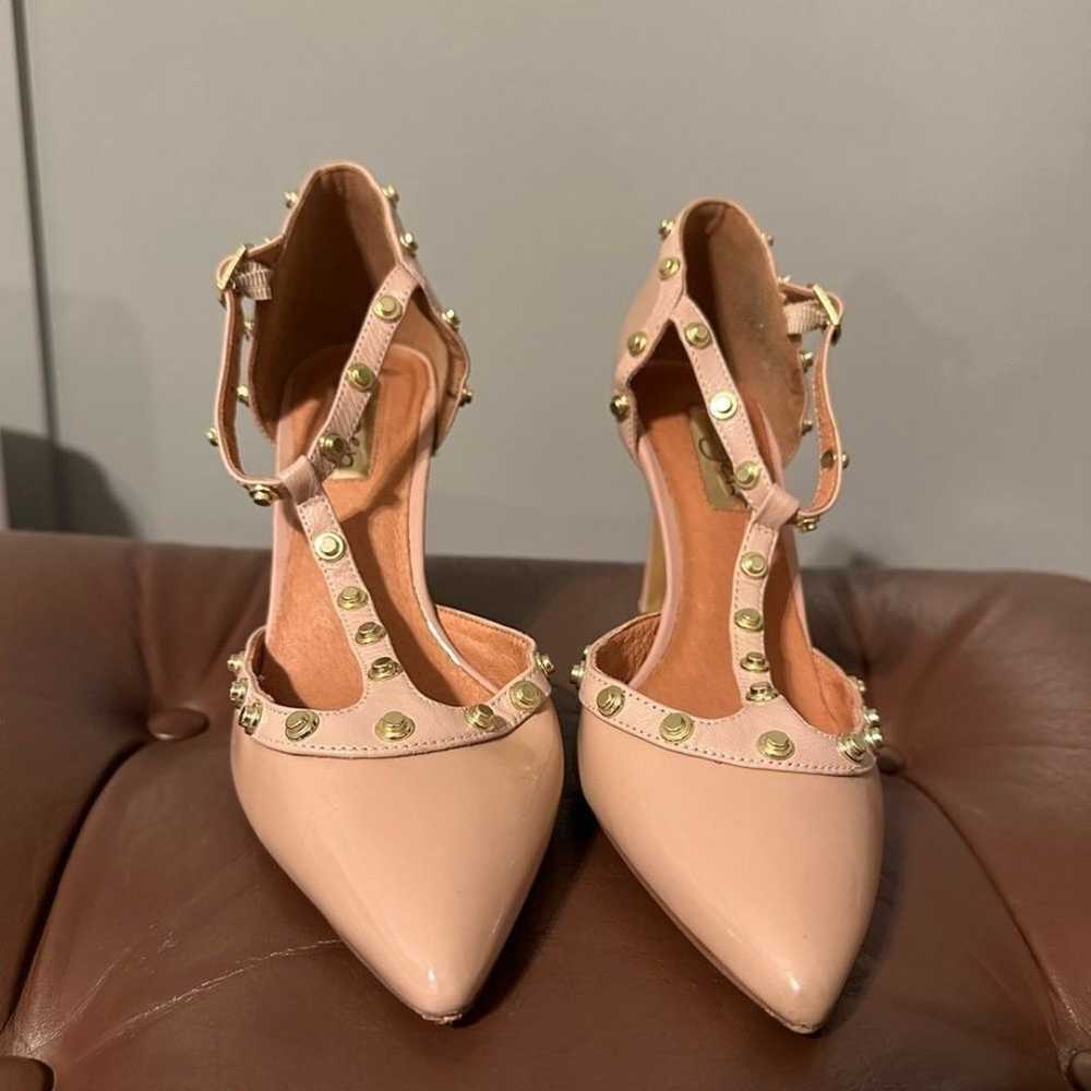 Halogen Strappy Nude Heels Size 6.5 - image 1