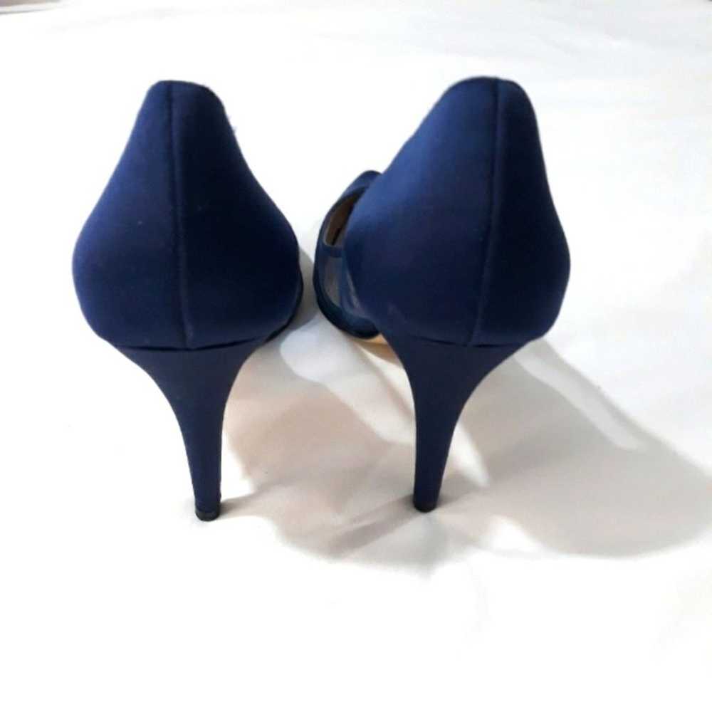 New Caparros Heels Satin Blue Mesh Size 10B New w… - image 4