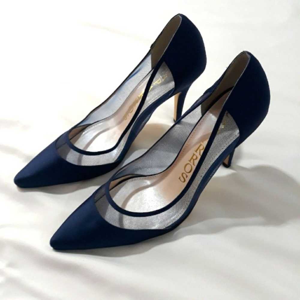 New Caparros Heels Satin Blue Mesh Size 10B New w… - image 9