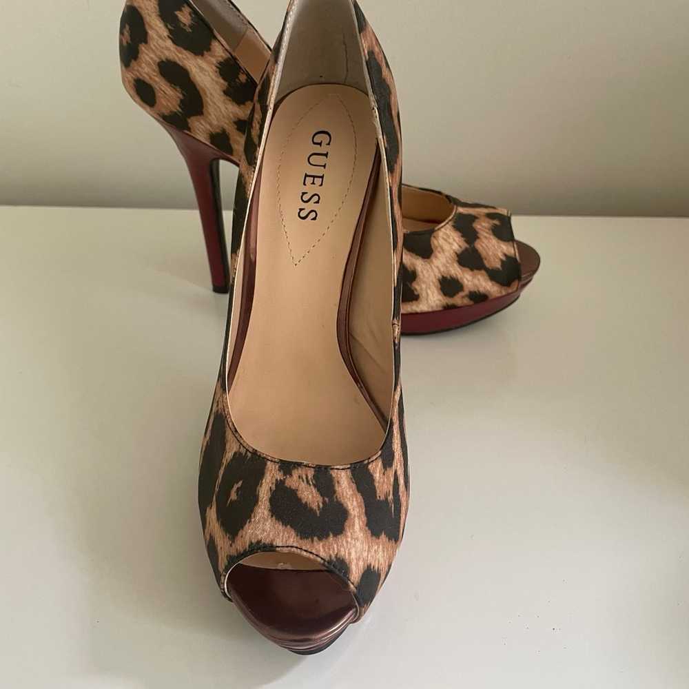 Guess Leopard Print Heels - image 1