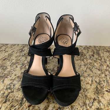 Vince Camuto suede black heels