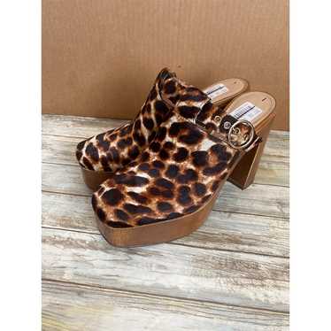 Gianni Bini Womens Sotelo Leopard Print Calf Hair… - image 1