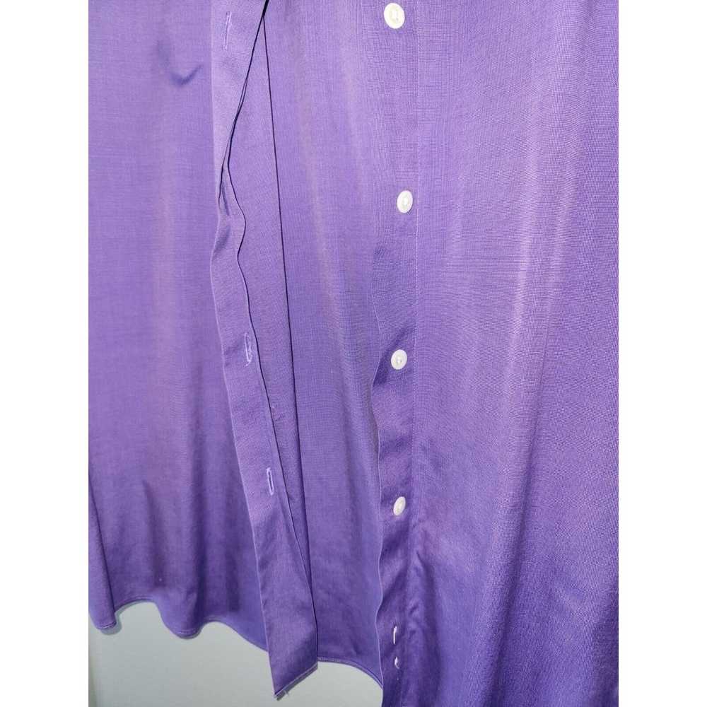 Talbots Blouse Womens 10 Purple Button Up Shirt W… - image 4