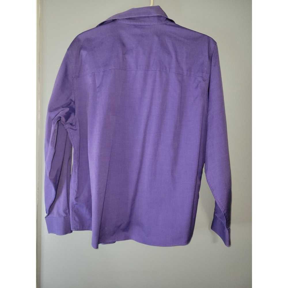 Talbots Blouse Womens 10 Purple Button Up Shirt W… - image 8