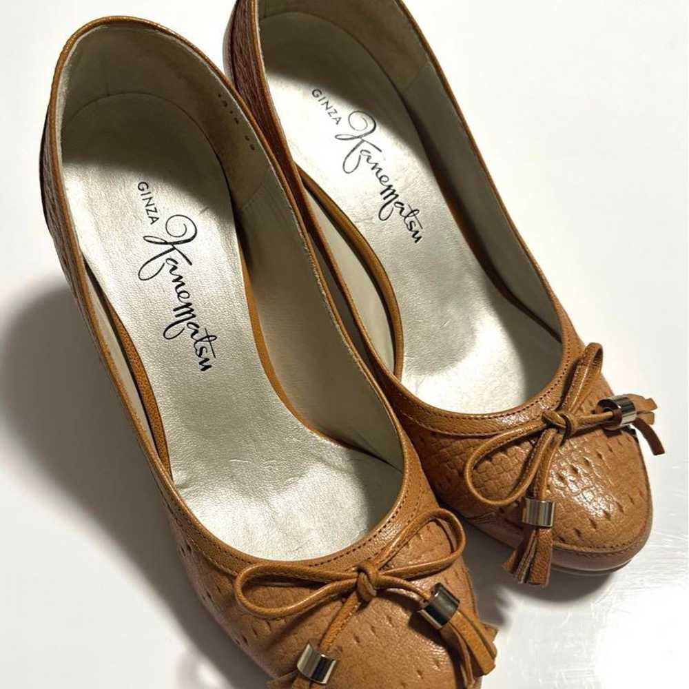 【Ginza Kanematsu】 Pumps High Heels Beige 22 - image 1