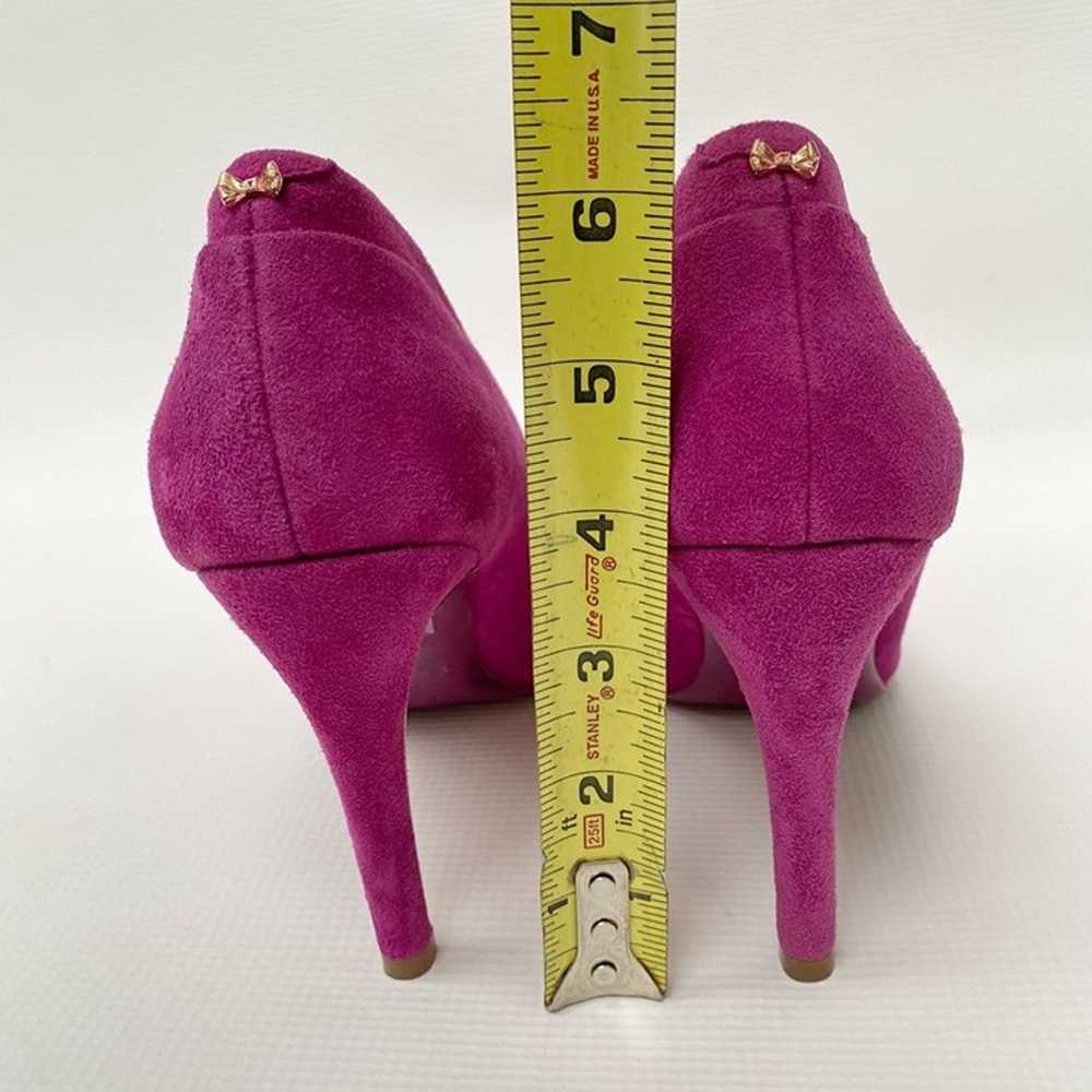 Ted Baker Fuchsia Sayu Pointed Toe Suede Pump Sti… - image 7