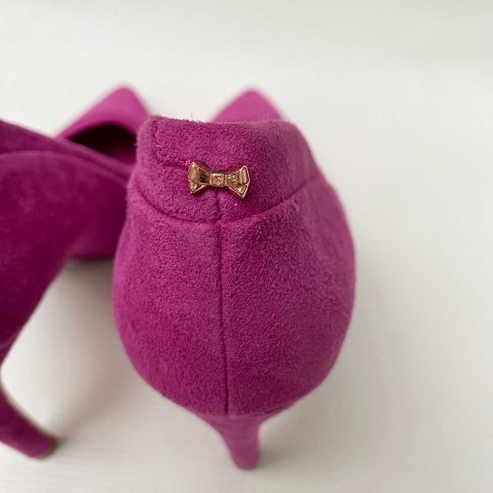 Ted Baker Fuchsia Sayu Pointed Toe Suede Pump Sti… - image 8