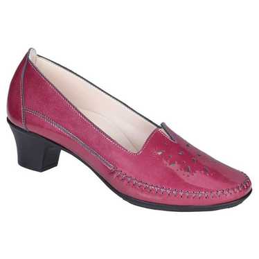 SAS Sonyo Slip On Heel Purple Red Leather Moccasi… - image 1