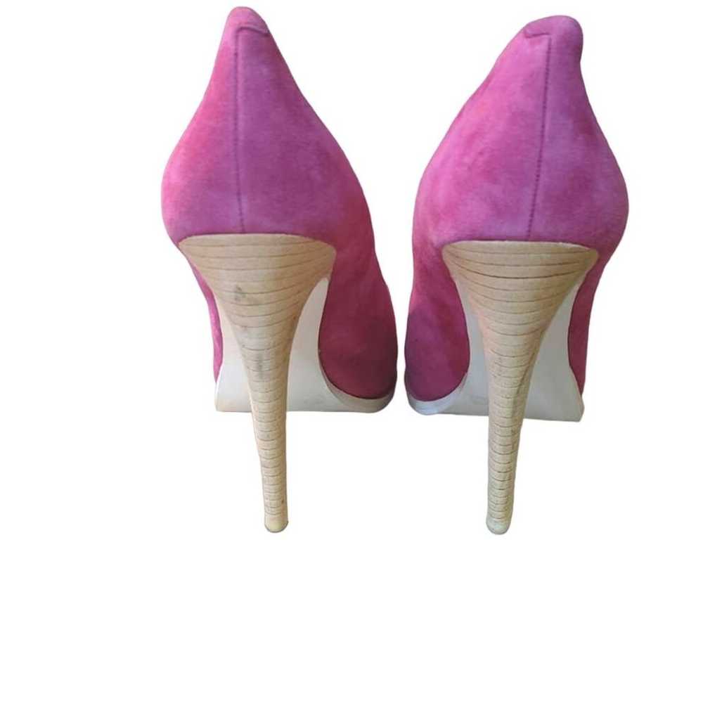 BCBG Pinkie Suede Leather Stiletto Heels Sz 10 Ba… - image 3