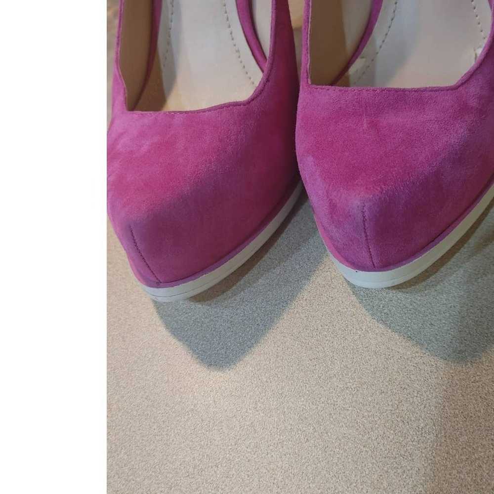 BCBG Pinkie Suede Leather Stiletto Heels Sz 10 Ba… - image 5