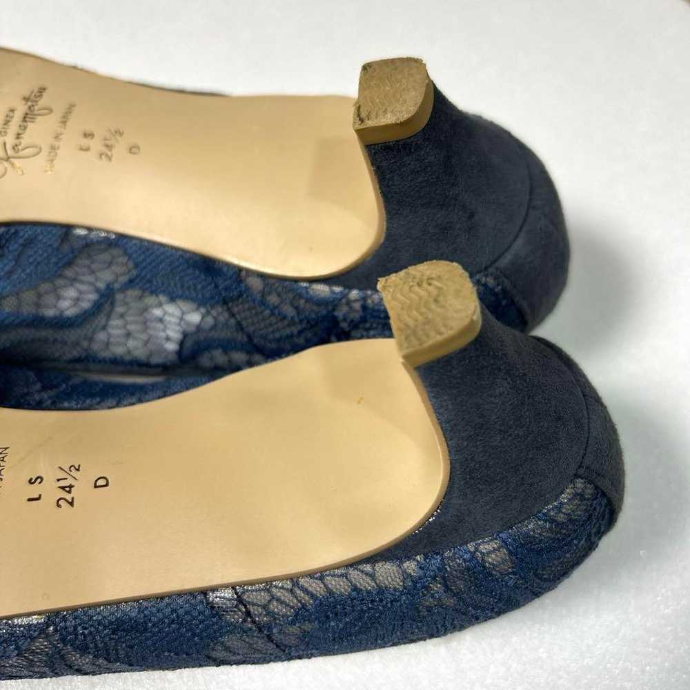 【Excellent Condition】 Ginza Kanematsu Lace Pumps … - image 12