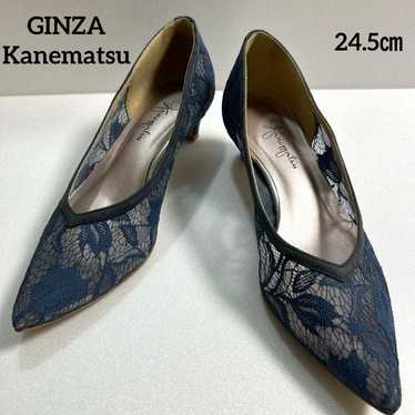 【Excellent Condition】 Ginza Kanematsu Lace Pumps … - image 1