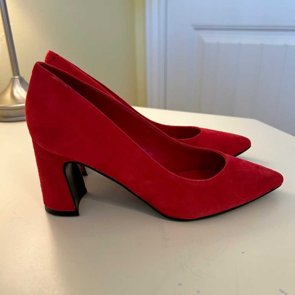 Heels, Marc Fisher red suede heels, size 5.5M, NW… - image 3