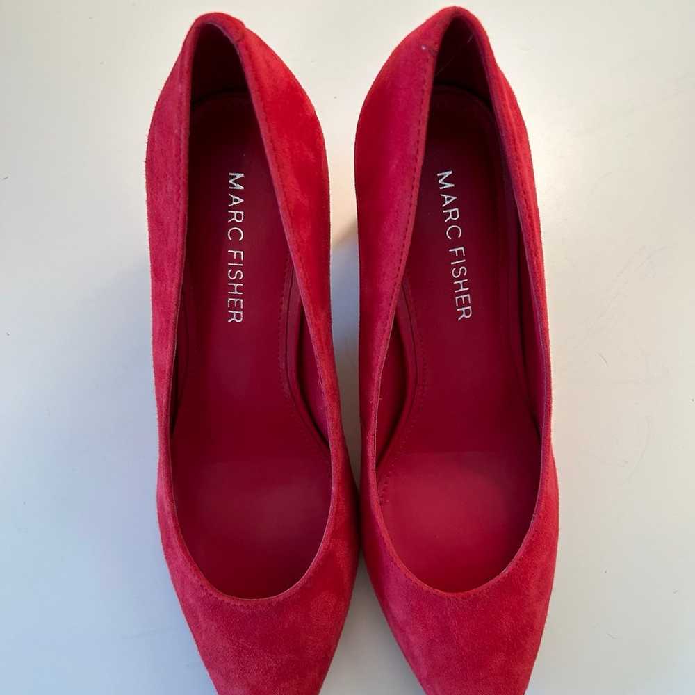 Heels, Marc Fisher red suede heels, size 5.5M, NW… - image 8