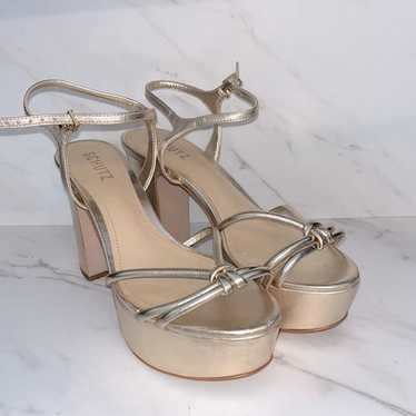 NEW Schutz kelsie chunky platform sandal heels gol