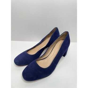 27 Edit Naturalizer Pumps Size 10 Navy Blue Suede… - image 1