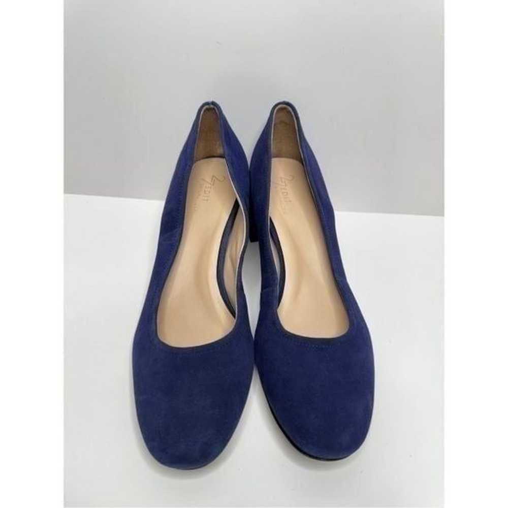 27 Edit Naturalizer Pumps Size 10 Navy Blue Suede… - image 3