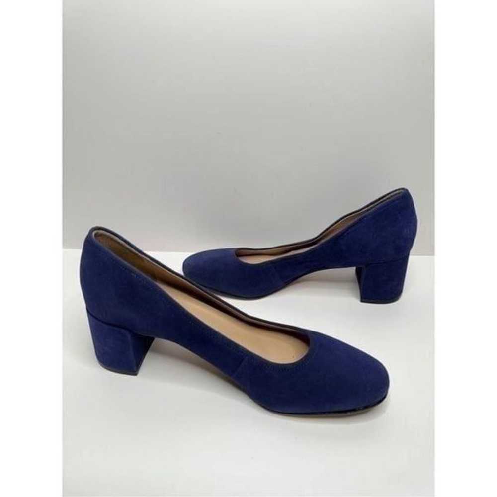 27 Edit Naturalizer Pumps Size 10 Navy Blue Suede… - image 4