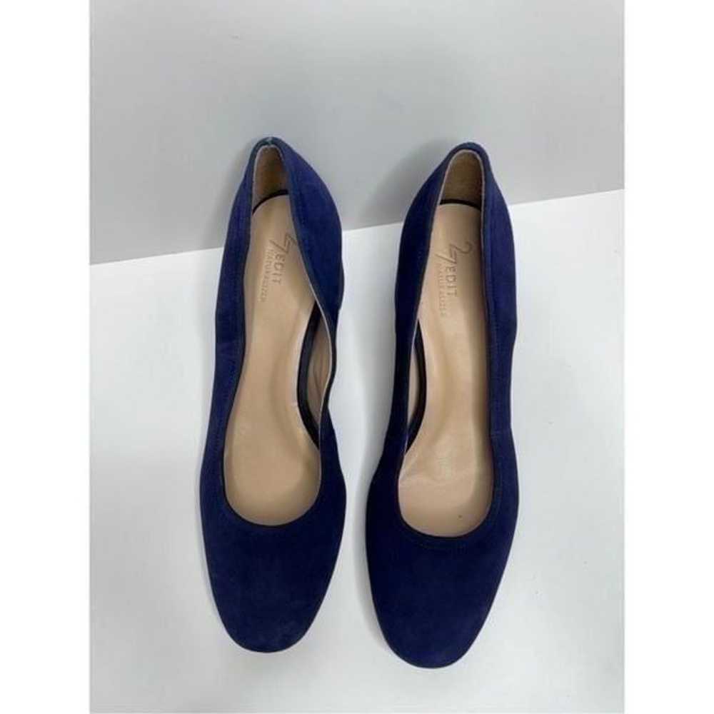 27 Edit Naturalizer Pumps Size 10 Navy Blue Suede… - image 5