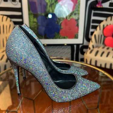 STEVE MADDEN GLITTER DAISIE PUMPS