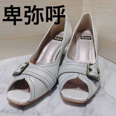 【Excellent Condition】HIMIKO Pumps White Silver Siz