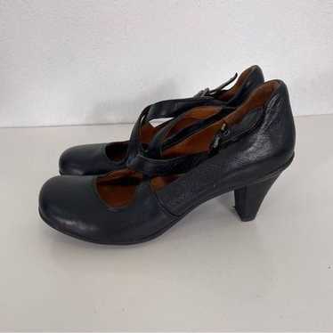 Gentle Souls Black Leather Low Heels