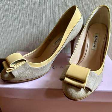 DIANA pumps, pink beige color, with ribbon, size … - image 1