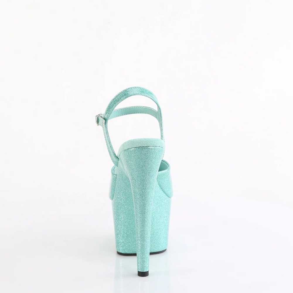 Aqua Glitter Pleaser Heel - image 2