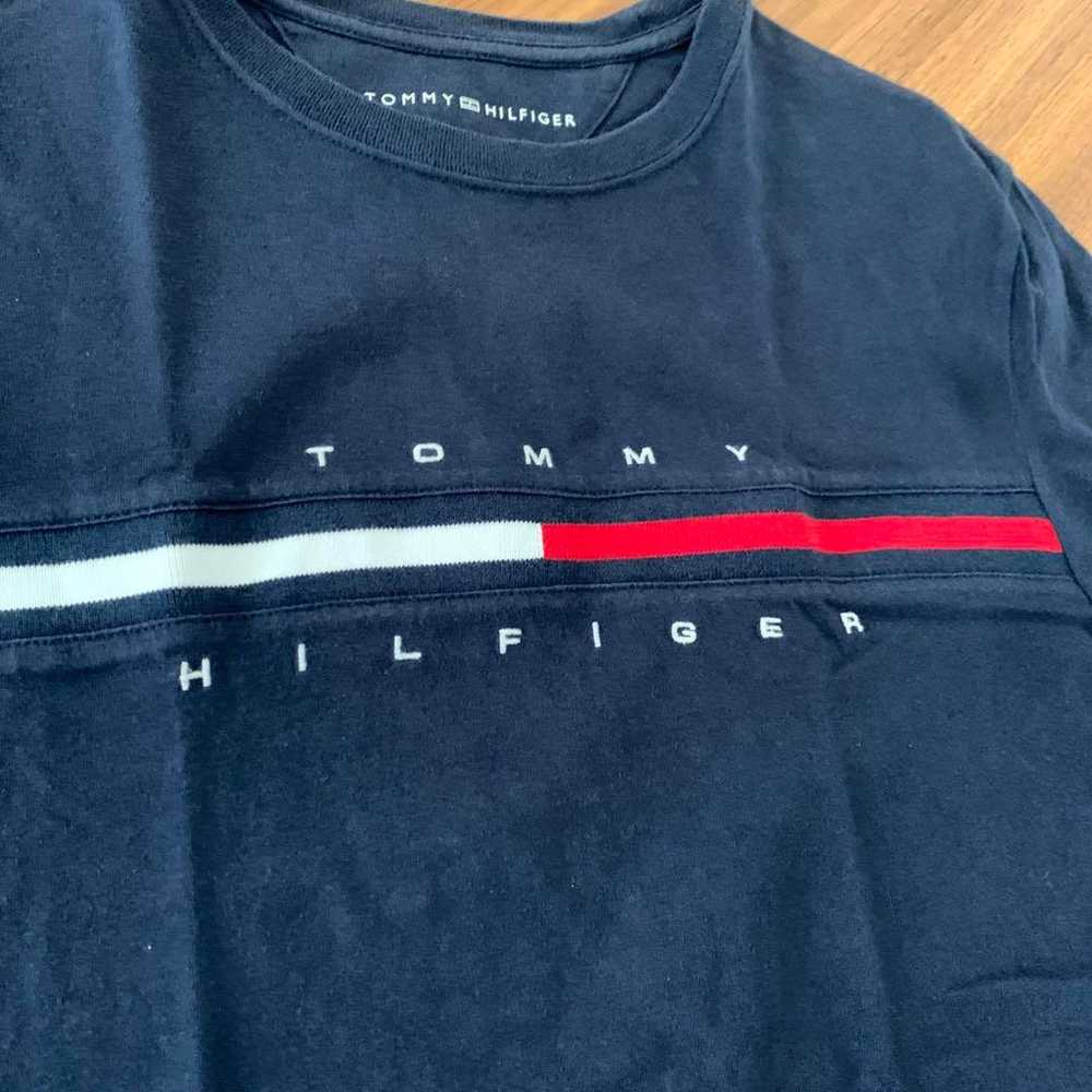 Tommy Hilfiger logo t-shirt in navy - image 3