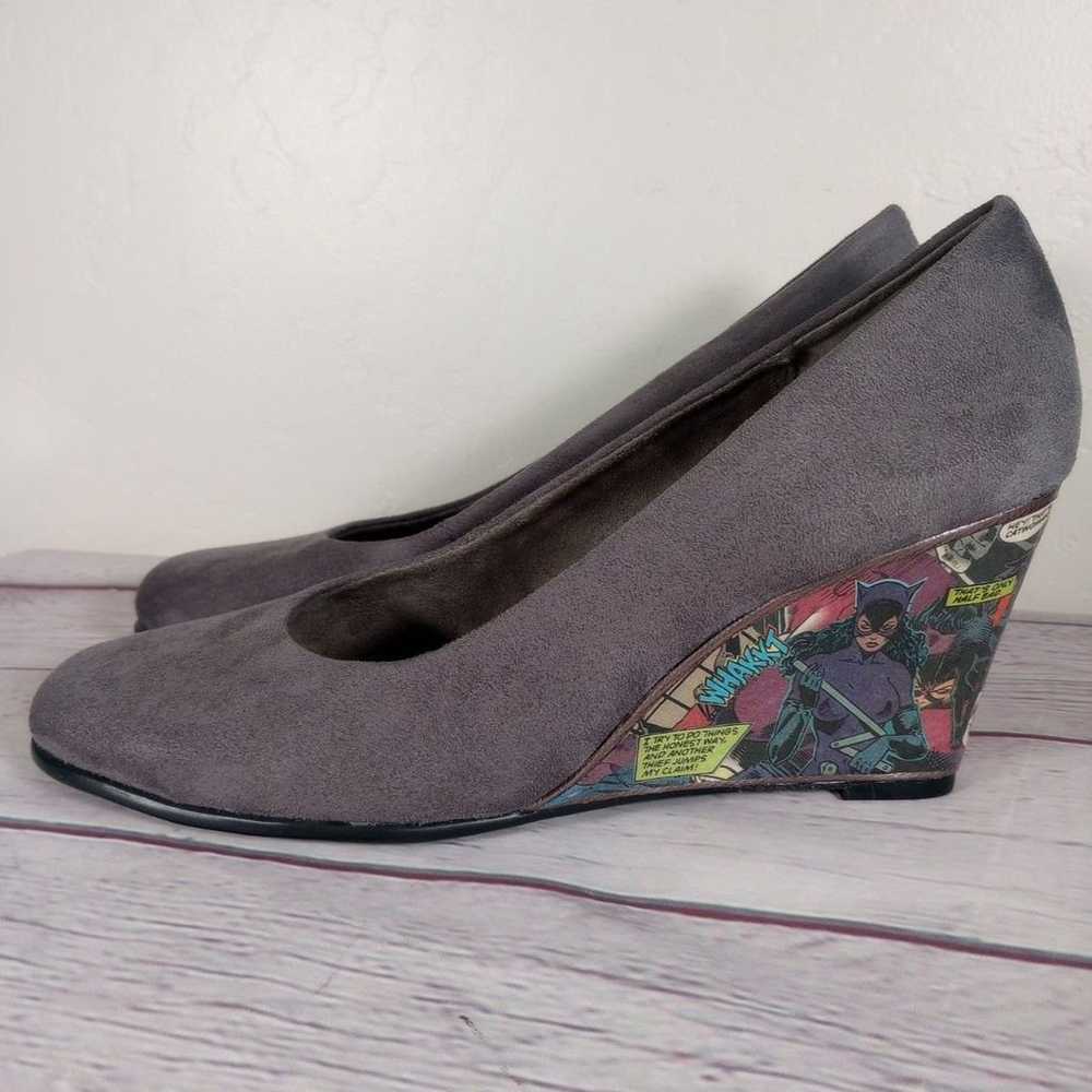 Cat Woman Aerosoles Heels Custom Made Gray Suede … - image 1