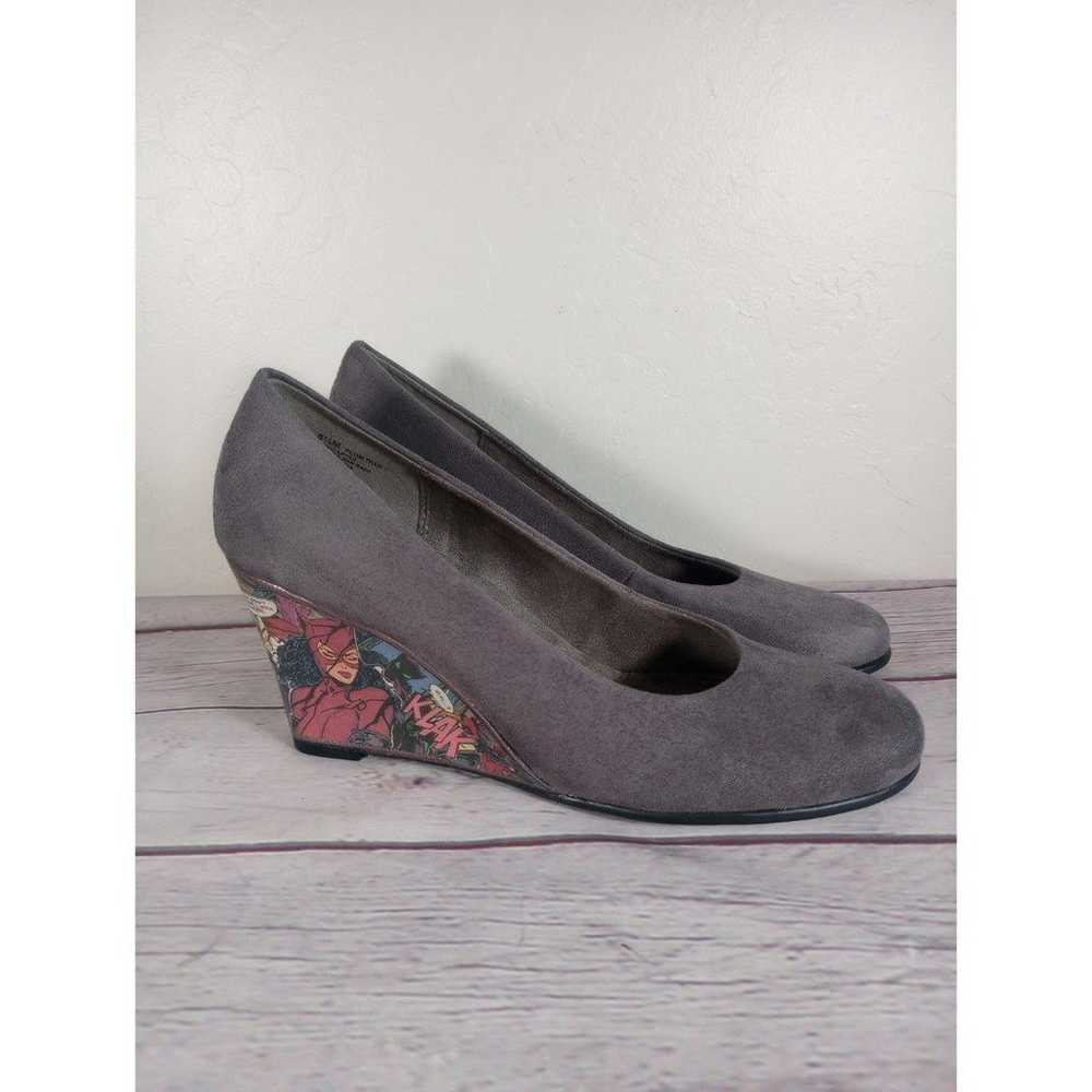 Cat Woman Aerosoles Heels Custom Made Gray Suede … - image 2