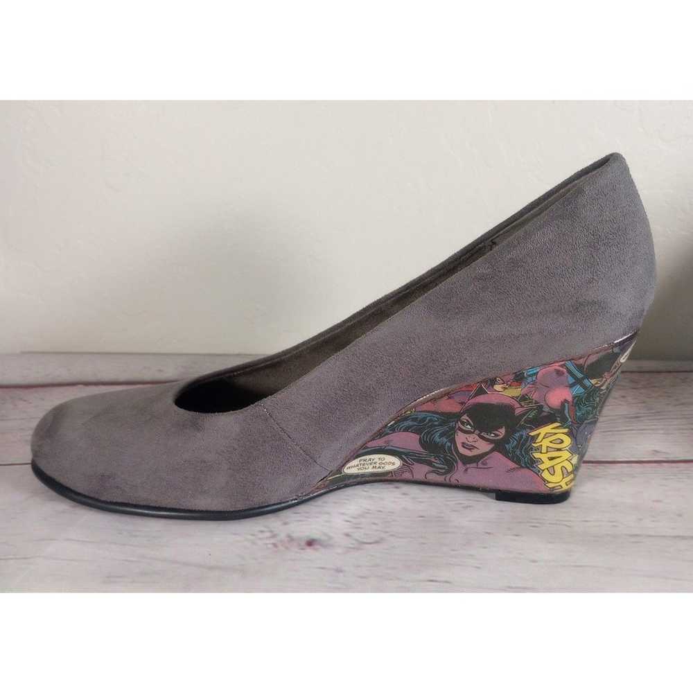 Cat Woman Aerosoles Heels Custom Made Gray Suede … - image 3