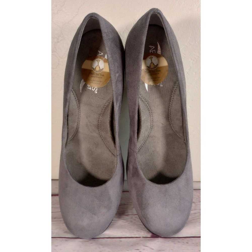 Cat Woman Aerosoles Heels Custom Made Gray Suede … - image 4