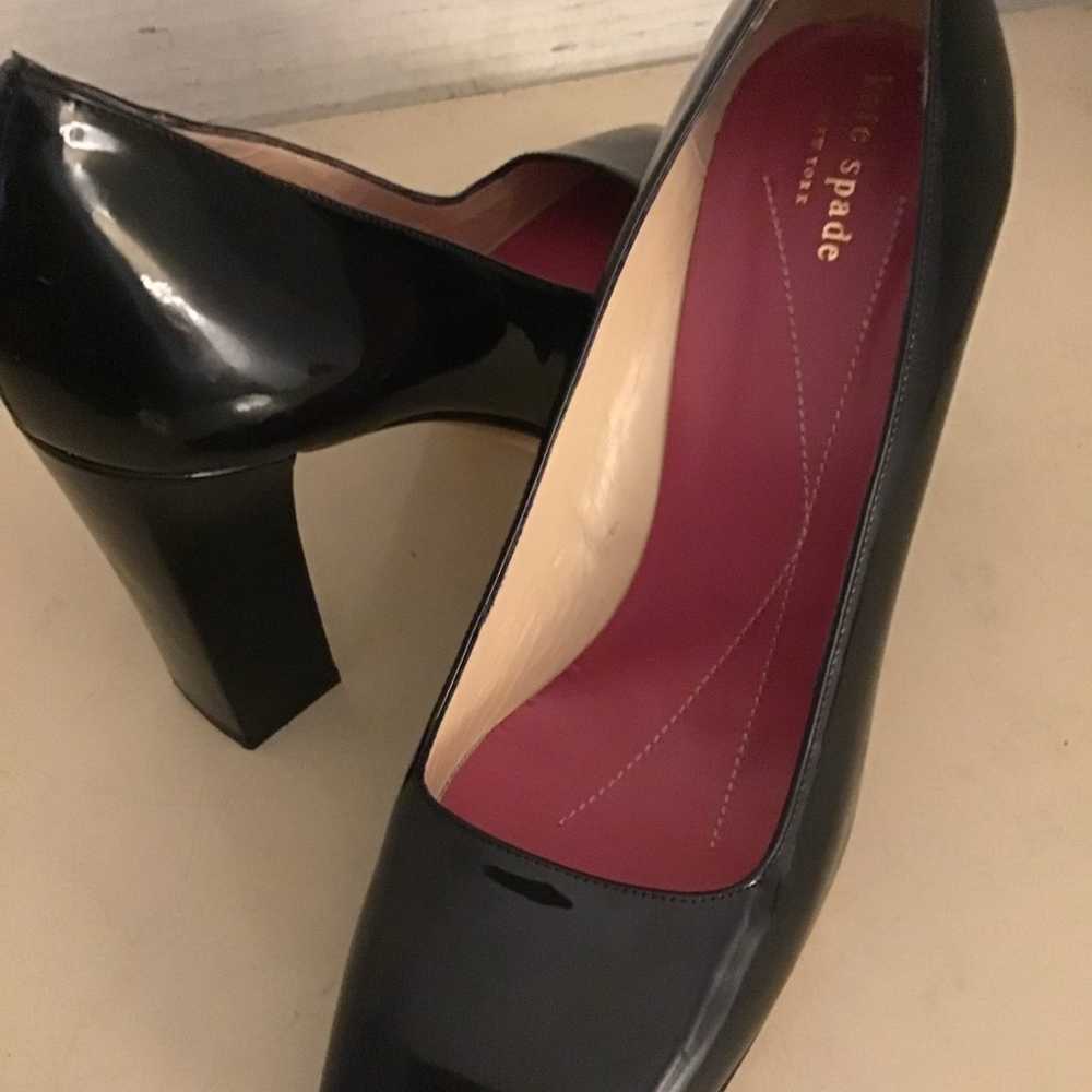 Kate Spade New York women black patent leather he… - image 10