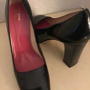 Kate Spade New York women black patent leather he… - image 1